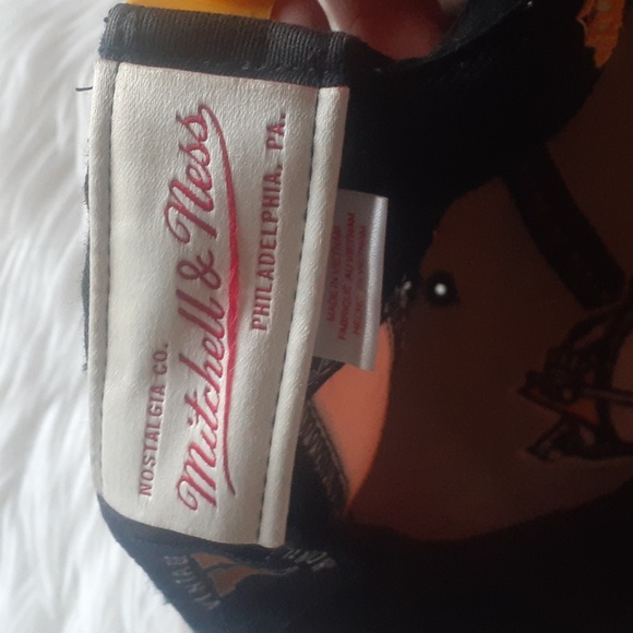 Vtg Mitchell & Ness NHL Pittsburgh Penguins Black Snapback Cap / Hat - Picture 2 of 8